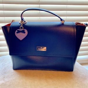 Kate Spade Purse Navy w/ Hot Pink inside!